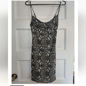 Forever 21 Snake Print Dress Y2K NWT Small